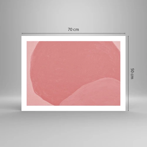 Poster - Organische Komposition in Rosa - 70x50 cm