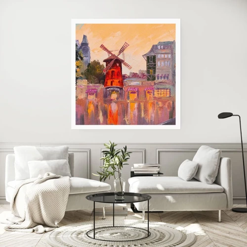 Poster - Pariser Ikonen – Moulin Rouge - 30x30 cm