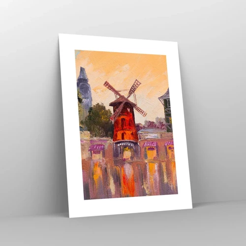 Poster - Pariser Ikonen – Moulin Rouge - 30x40 cm