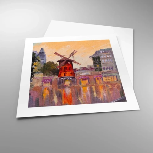 Poster - Pariser Ikonen – Moulin Rouge - 40x40 cm