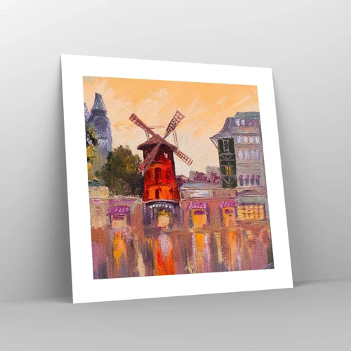 Poster - Pariser Ikonen – Moulin Rouge - 40x40 cm