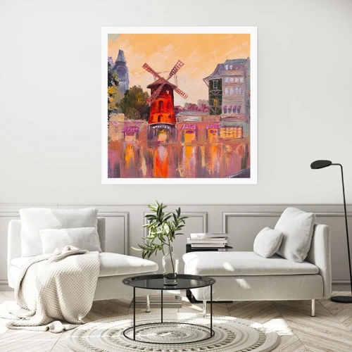 Poster - Pariser Ikonen – Moulin Rouge - 40x40 cm