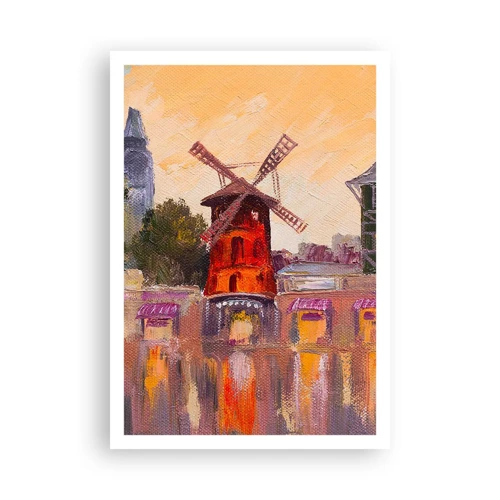 Poster - Pariser Ikonen – Moulin Rouge - 70x100 cm