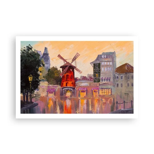 Poster - Pariser Ikonen – Moulin Rouge - 91x61 cm