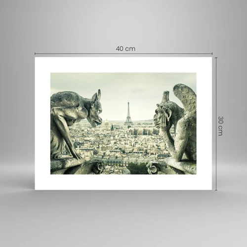 Poster - Pariser Plaudern - 40x30 cm