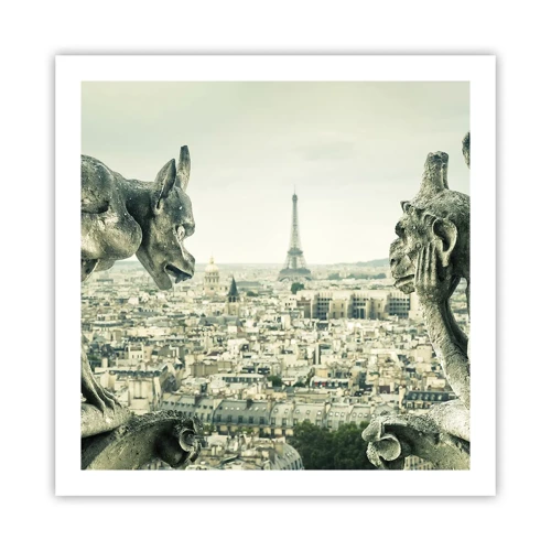 Poster - Pariser Plaudern - 60x60 cm