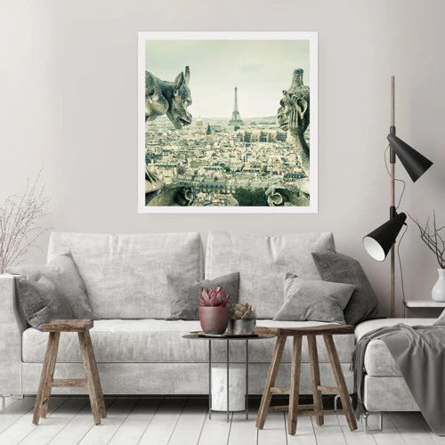 Poster - Pariser Plaudern - 60x60 cm