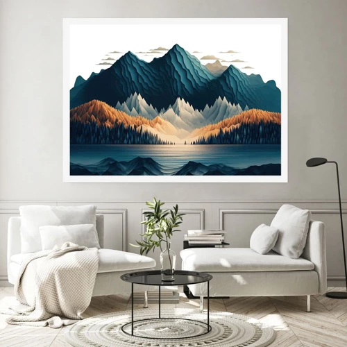 Poster - Perfekte Berglandschaft - 40x30 cm