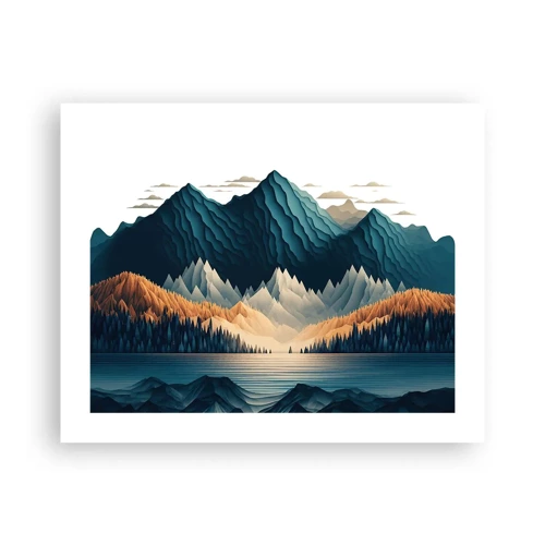 Poster - Perfekte Berglandschaft - 50x40 cm