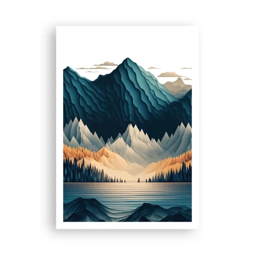 Poster - Perfekte Berglandschaft - 70x100 cm