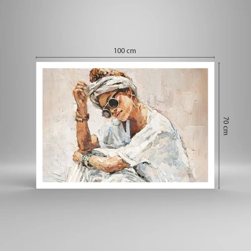 Poster - Porträt in voller Sonne - 100x70 cm