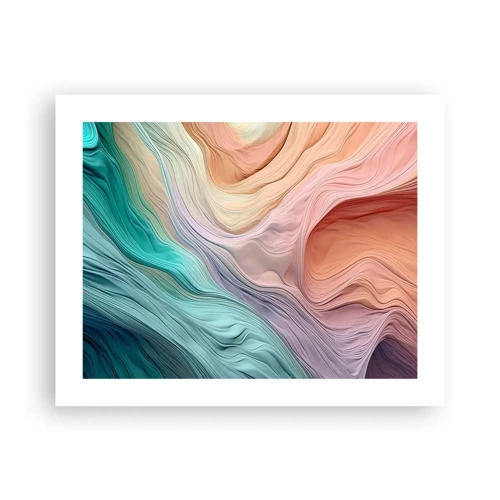 Poster - Regenbogenwelle - 50x40 cm