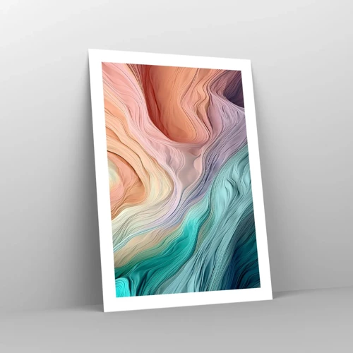 Poster - Regenbogenwelle - 50x70 cm