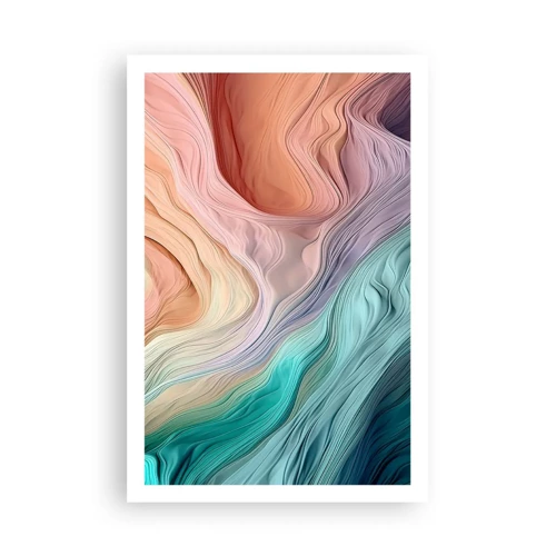 Poster - Regenbogenwelle - 61x91 cm