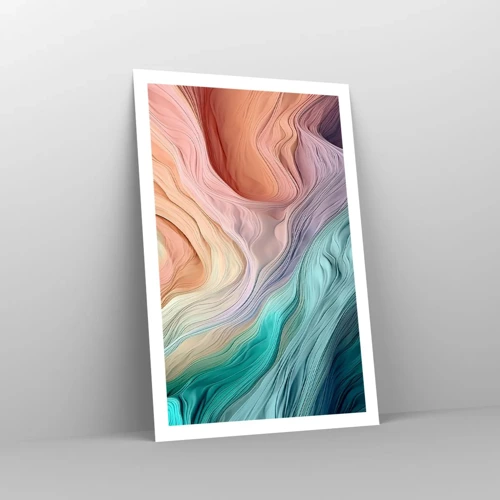 Poster - Regenbogenwelle - 61x91 cm