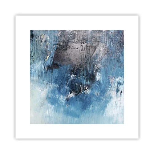 Poster - Rhapsodie in Blau - 30x30 cm