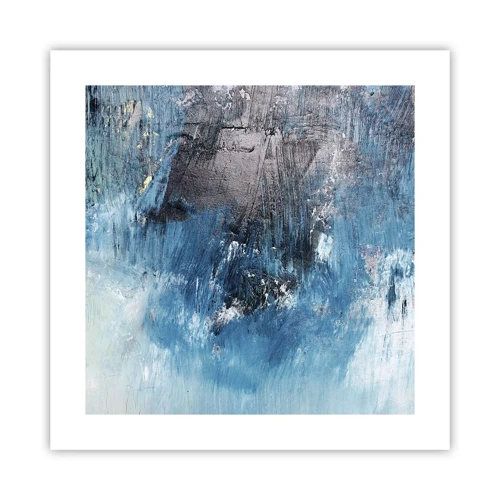 Poster - Rhapsodie in Blau - 40x40 cm