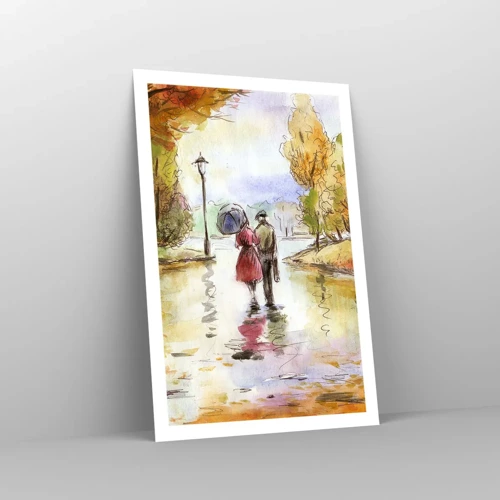 Poster - Romantischer Herbst im Park - 61x91 cm
