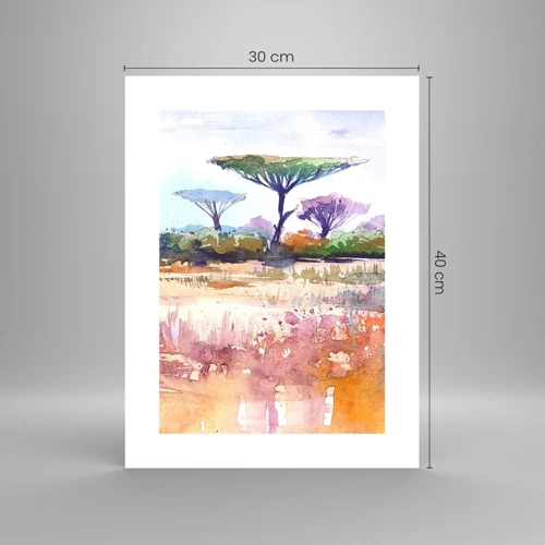 Poster - Savannah-Farben - 30x40 cm