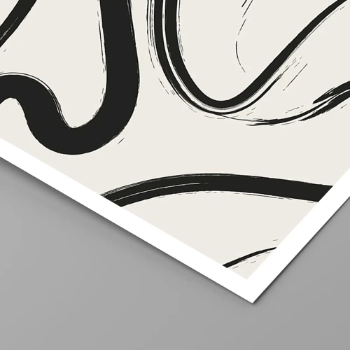 Poster - Schwarz-Weiß-Laune - 40x50 cm