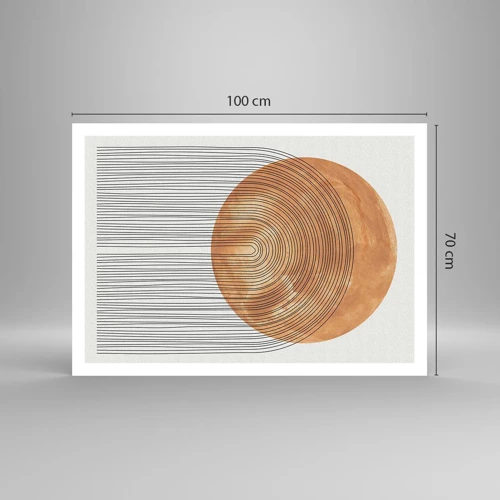 Poster - SonnenKomposition - 100x70 cm