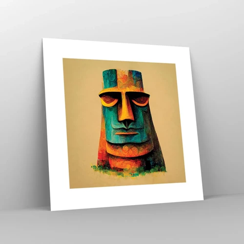 Poster - Statuenhaft und sympathisch - 30x30 cm