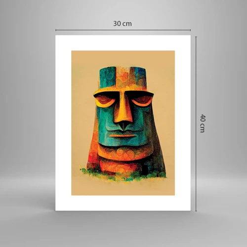 Poster - Statuenhaft und sympathisch - 30x40 cm