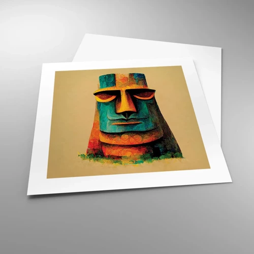 Poster - Statuenhaft und sympathisch - 40x40 cm