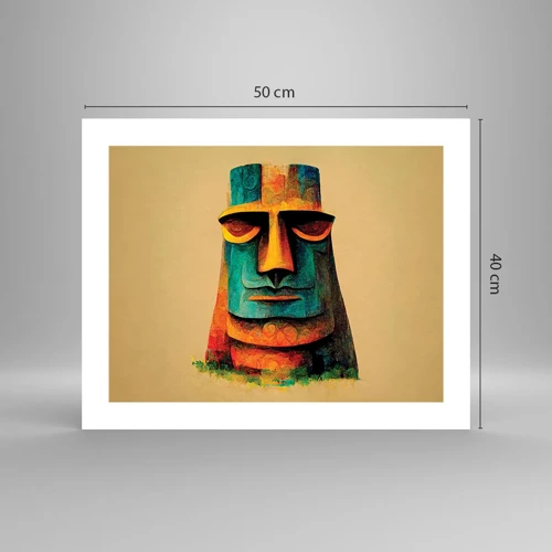 Poster - Statuenhaft und sympathisch - 50x40 cm