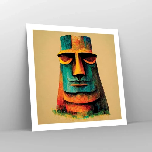 Poster - Statuenhaft und sympathisch - 60x60 cm