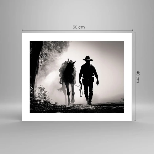 Poster - Texas-Morgen - 50x40 cm