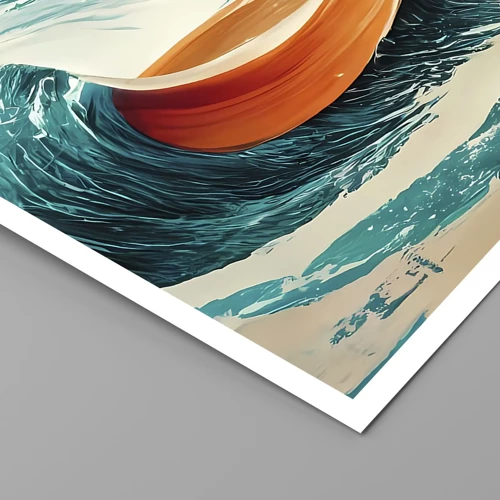 Poster - Traum eines Surfers - 50x50 cm
