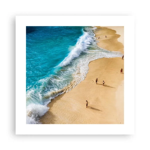 Poster - Und dann die Sonne, der Strand… - 40x40 cm