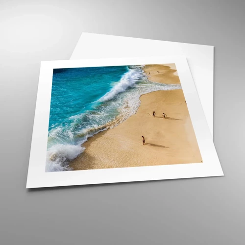 Poster - Und dann die Sonne, der Strand… - 40x40 cm