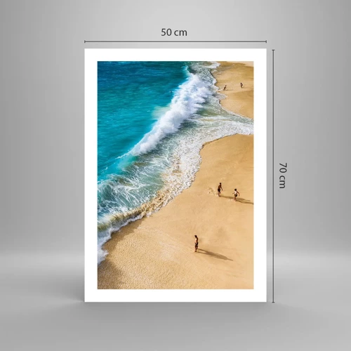 Poster - Und dann die Sonne, der Strand… - 50x70 cm