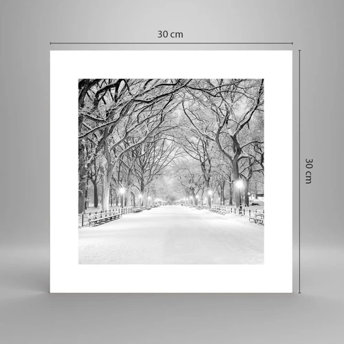 Poster - Vier Jahreszeiten - Winter - 30x30 cm