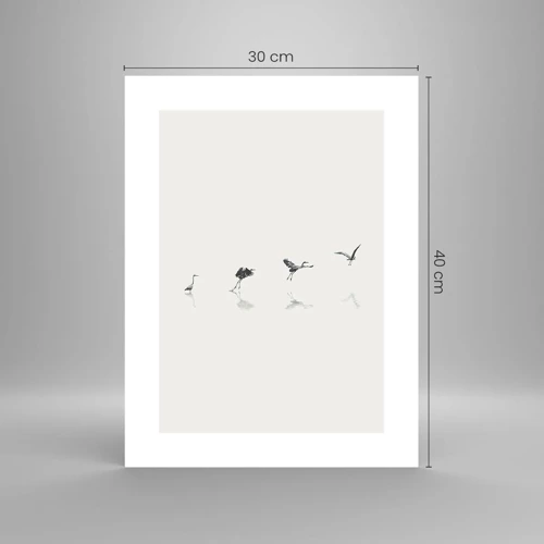 Poster - Vier einfache Schritte - 30x40 cm