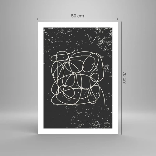 Poster - Wandernde, umherschweifende Gedanken - 50x70 cm