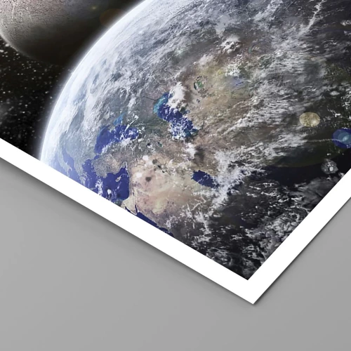 Poster - Weltraumlandschaft - Sonnenaufgang - 30x40 cm