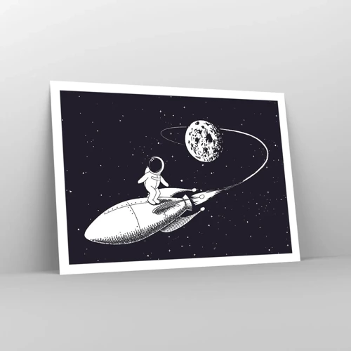 Poster - Weltraumsurfer - 100x70 cm