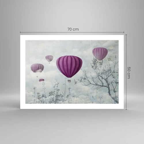 Poster - Wie Schiffe am Himmel - 70x50 cm