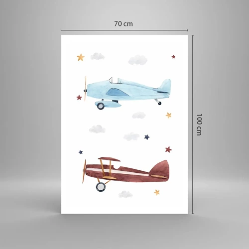 Poster - Wir warten, Herr Pilot! - 70x100 cm