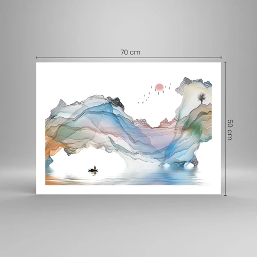 Poster - Zu den Kristallbergen - 70x50 cm