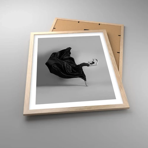Poster in einem Rahmen aus heller Eiche - Beflügelt durch die Musik - 40x50 cm