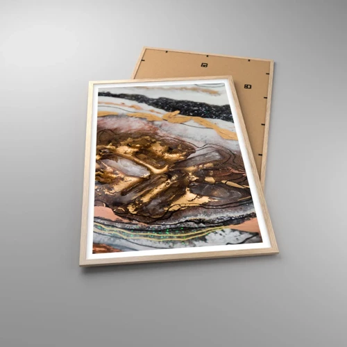 Poster in einem Rahmen aus heller Eiche - Das Element der Erde - 61x91 cm