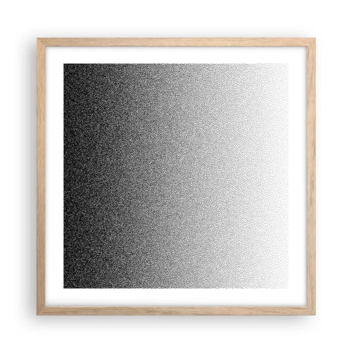 Poster in einem Rahmen aus heller Eiche - Dem Licht entgegen - 50x50 cm