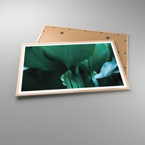 Poster in einem Rahmen aus heller Eiche - Dem Licht zugewandt - 91x61 cm