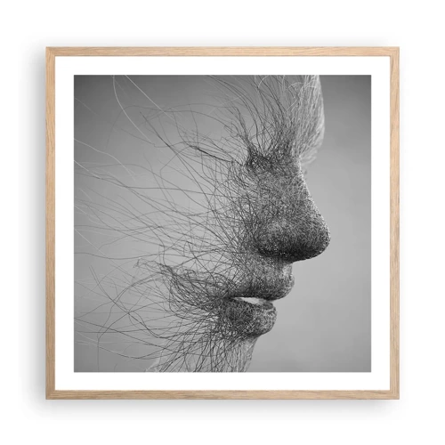 Poster in einem Rahmen aus heller Eiche - Der Geist des Windes - 60x60 cm