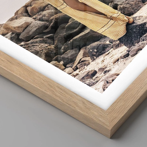 Poster in einem Rahmen aus heller Eiche - Die Magie der Steine - 100x70 cm