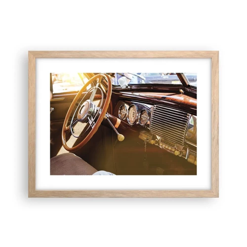 Poster in einem Rahmen aus heller Eiche - Ein Hauch von Luxus aus der Vergangenheit - 40x30 cm